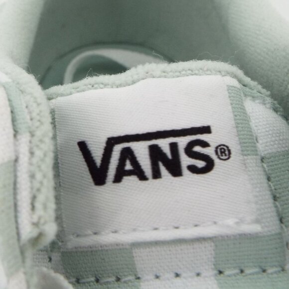 Vans Off The Wall Mint Green Checkerboard Skater Lace Up Sneakers Size 8.5 - Picture 10 of 14